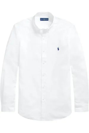 Ralph Lauren Skjorte, Herre, Hvid, XL, Bomuld, Stretch Cotton Custom Shirt