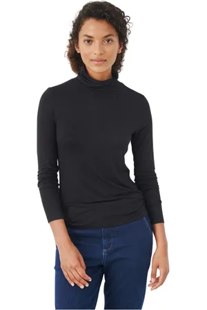 Part Two Top, Dame, Sort, L, Uld, Langærmet top