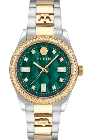 Philipp Plein Tilbehør, Dame, Grøn, ONE SIZE, Læder, Queen Watch