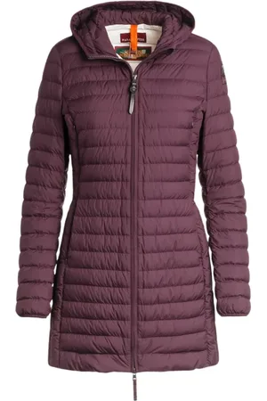 Parajumpers Jakke, Dame, Lilla, XL, Uld, Lang hættet dunjakke Irene
