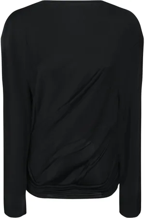 Jacquemus Top, Dame, Sort, M, Sort Draperet Top til Kvinder
