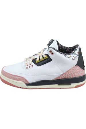 Jordan Sko, Dame, Hvid, 36 1/2 EU, Floral Vintage Sneakers