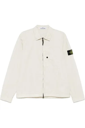 Stone Island Jakke, Herre, , XL, Bomuld, Jakke med Badge og Lommer