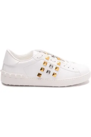 VALENTINO GARAVANI Sko, Herre, Hvid, 43 1/2 EU, Læder, Hvide Sneakers