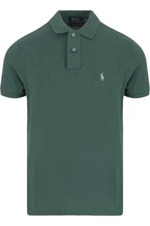 Ralph Lauren Top, Herre, Grøn, XL, Bomuld, Grøn Bomulds Logo Polo Shirt