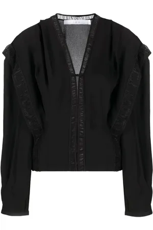 IRO Bluser & Skjorter, Dame, Sort, L, Bomuld, Sort bomuldsbluse