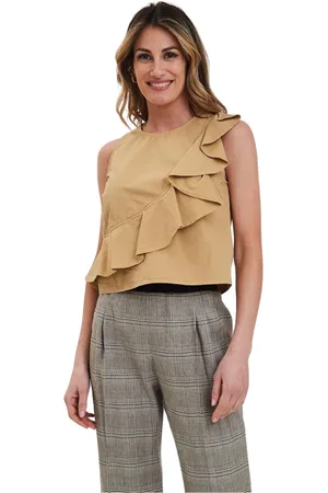 Pinko Bluser & Skjorter, Dame, Gul, XS, Uld, Fortunata Top
