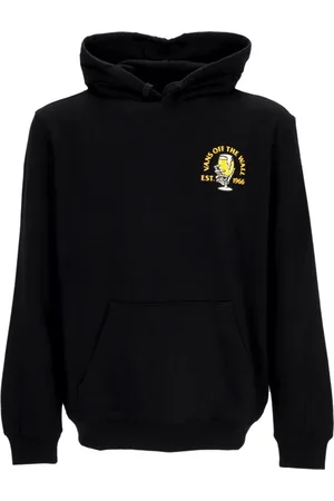 Vans Sweathshirts & Hoodies, Herre, Sort, S, Bomuld, Cool Sort Hoodie med Kængurulomme