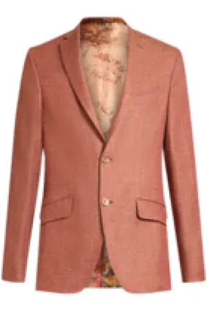 Etro Jakke, Herre, Brun, M, Linned, Brun Linned Blazer Klassisk Stil