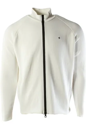 Stone Island Sweathshirts & Hoodies, Herre, Hvid, M, Zip-through Vest