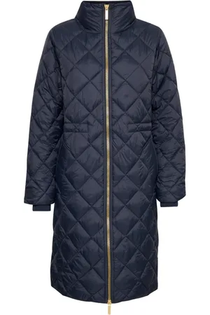 Part Two Frakke, Dame, Blå, M, Uld, Quilted Parka