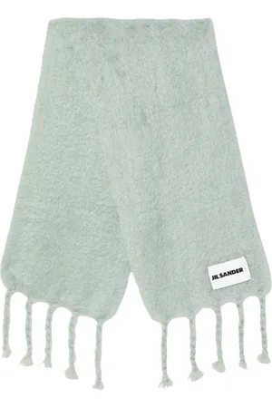 Jil Sander Tilbehør, Herre, Grøn, ONE SIZE, Uld, Stilfuldt Halstørklæde