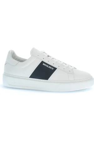 Woolrich Sko, Herre, Hvid, 43 EU, Læder, Klassiske Court Sneakers