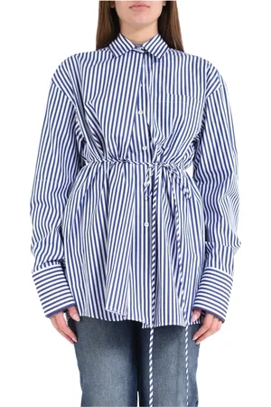 Sportmax Bluser & Skjorter, Dame, Flerfarvet, M, Bomuld, Oversized Signature Model Skjortekjole