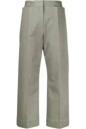 Jacquemus Bukser, Dame, Grøn, M, Bomuld, Structured Cotton Twill Pants