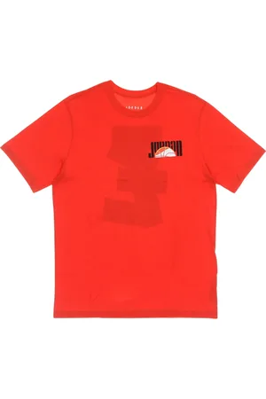 Jordan Top, Herre, Rød, XL, Bomuld, Sporty Crew Neck Tee