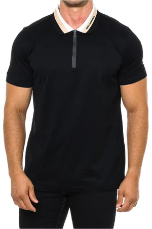 Karl Lagerfeld Top, Herre, Sort, S, Bomuld, Kortærmet poloshirt