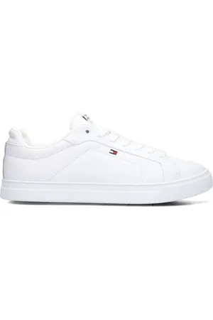 Tommy Hilfiger Sko, Herre, Hvid, 41 EU, Læder, Leather Court Sneakers