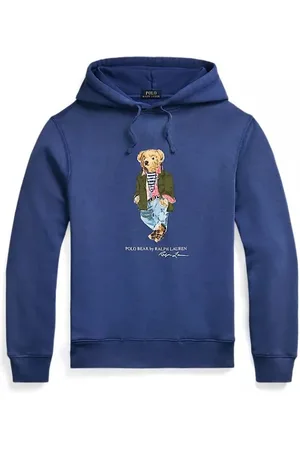 Ralph Lauren Sweathshirts & Hoodies, Herre, Blå, 2XL, Hættetrøje T-shirt