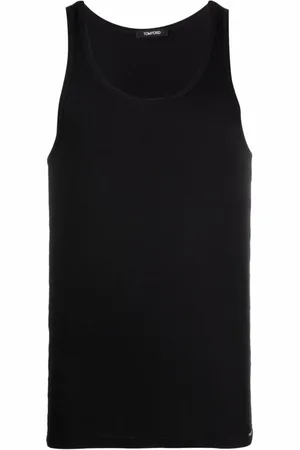 Tom Ford Top, Herre, Sort, S, Bomuld, Bomulds- og Modal Tanktop