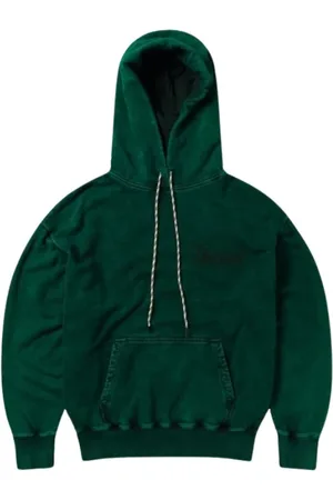 ARIES Sweathshirts & Hoodies, Herre, Grøn, XL, Bomuld, Ødelagt Tempel Hættetrøje
