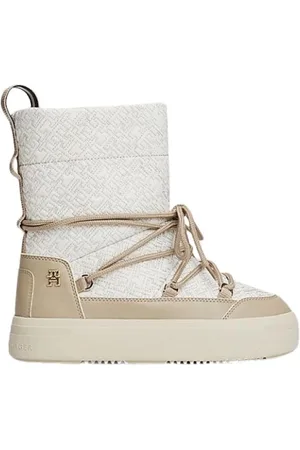 Tommy Hilfiger Sko, Dame, , 41 EU, Uld, Monogram Snowboot med snørelukning