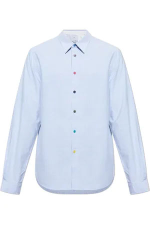Paul Smith Skjorte, Herre, Blå, S, Bomuld, Cotton Shirt