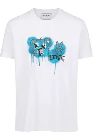 Iceberg Top, Herre, Hvid, XL, Bomuld, Klassisk T-shirt