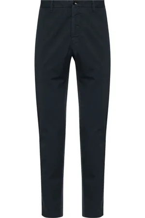 Incotex Bukser, Herre, Blå, 2XL, Bomuld, Navyblå stretch-bomulds chinos