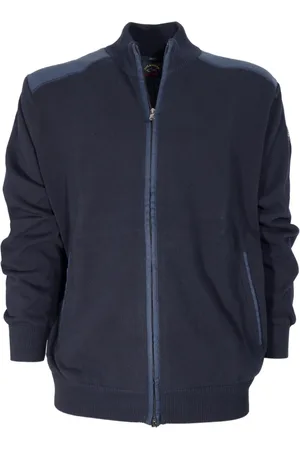 Paul & Shark Sweathshirts & Hoodies, Herre, Blå, M, Bomuld, Cardigan med lynlås