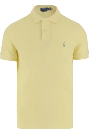 Ralph Lauren Top, Herre, Gul, XL, Bomuld, Klassisk bomulds polo shirt