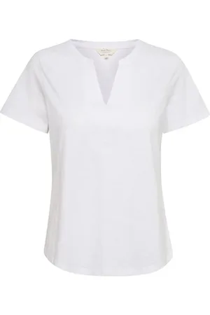 Part Two Top, Dame, Hvid, XS, Bomuld, V-hals T-shirt