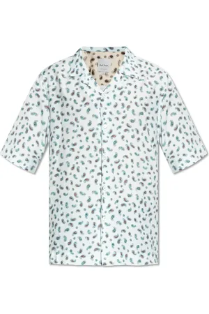 Paul Smith Skjorte, Herre, Blå, L, Uld, Kortærmet skjorte