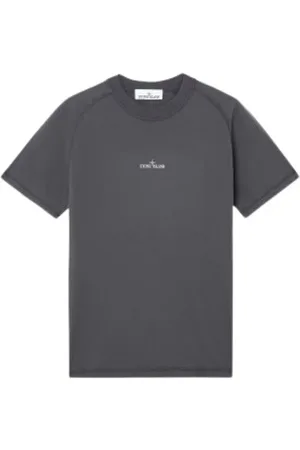 Stone Island Top, Herre, Grå, XL, Bomuld, Bomuldsjersey Kortærmet T-shirt