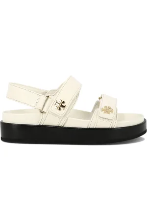 Tory Burch Sko, Dame, Hvid, 35 EU, Læder, Kira Sportssandaler