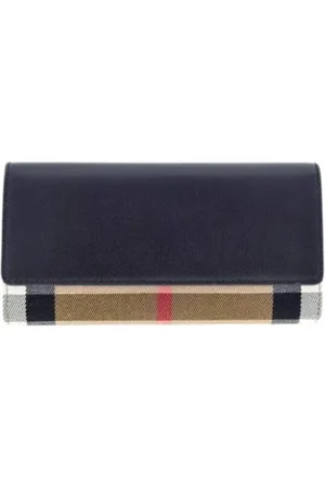 Burberry Tilbehør, Herre, Sort, ONE SIZE, Læder, Sortternet læderpung