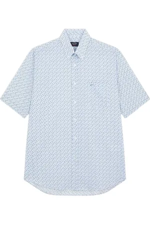 Paul & Shark Skjorte, Herre, Blå, 2XL, Bomuld, Lyseblå Langærmet Skjorte