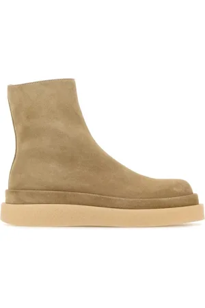 Jil Sander Sko, Herre, , 40 EU, Suede, Sand Suede Ankelstøvler