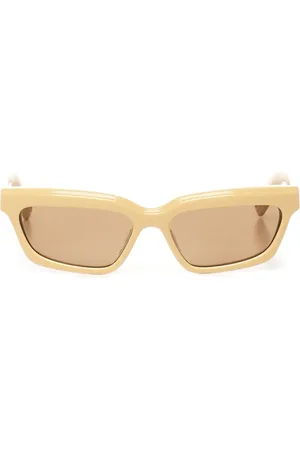 Jacquemus Tilbehør, unisex, Gul, ONE SIZE, Solbriller med gule glas og UV-beskyttelse