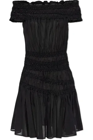 Tory Burch Kjole, Dame, Sort, S, Uld, Off-the-shoulder Kjole