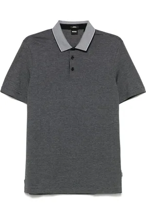 HUGO BOSS Top, Herre, Blå, 2XL, Bomuld, Slim Fit Bomuld Polo Skjorte
