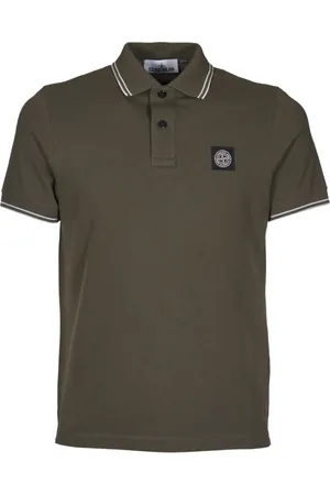 Stone Island Top, Herre, Grøn, L, Bomuld, Polo Shirt