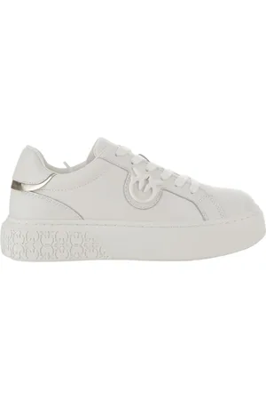 Pinko Sko, Dame, Hvid, 36 EU, Uld, Stilfulde Sneakers