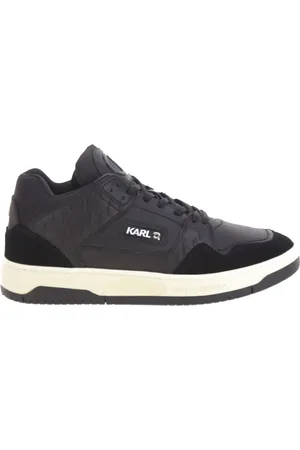 Karl Lagerfeld Sko, Herre, Sort, 40 EU, Uld, Kounter KC Mid Lace Sneakers