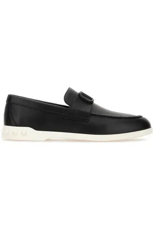 VALENTINO GARAVANI Sko, Herre, Sort, 40 1/2 EU, Uld, Stilfulde Loafers