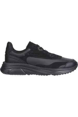Tommy Hilfiger Sko, Herre, Sort, 41 EU, Læder, Moderne Runner Sneakers