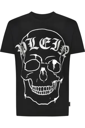 Philipp Plein Top, Herre, Sort, M, Bomuld, T-shirts og poloer