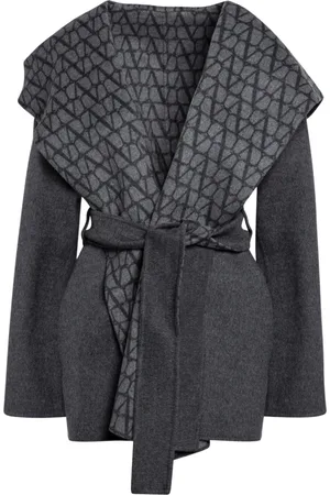 VALENTINO GARAVANI Frakke, Dame, Grå, S, Cashmere, Toile Iconographe Double Coat