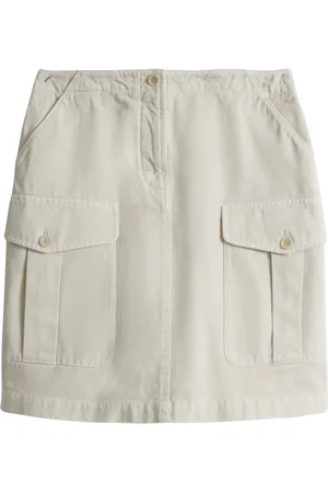 Aspesi Nederdel, Dame, Hvid, XS, Bomuld, Cargo bomuld nederdel alsidig sommergarderobe