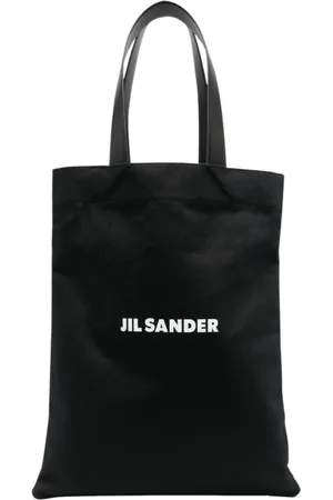 Jil Sander Taske, Herre, Sort, ONE SIZE, Bomuld, Luksuriøs Sort Tote Bag